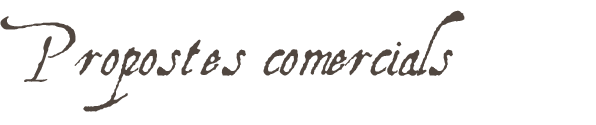 Propostes comercials
